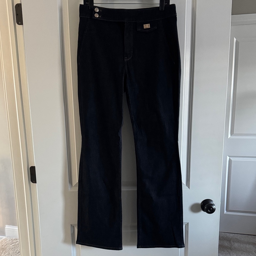 White House Black Market Women's Boot Cut Jeans - Dark Blue